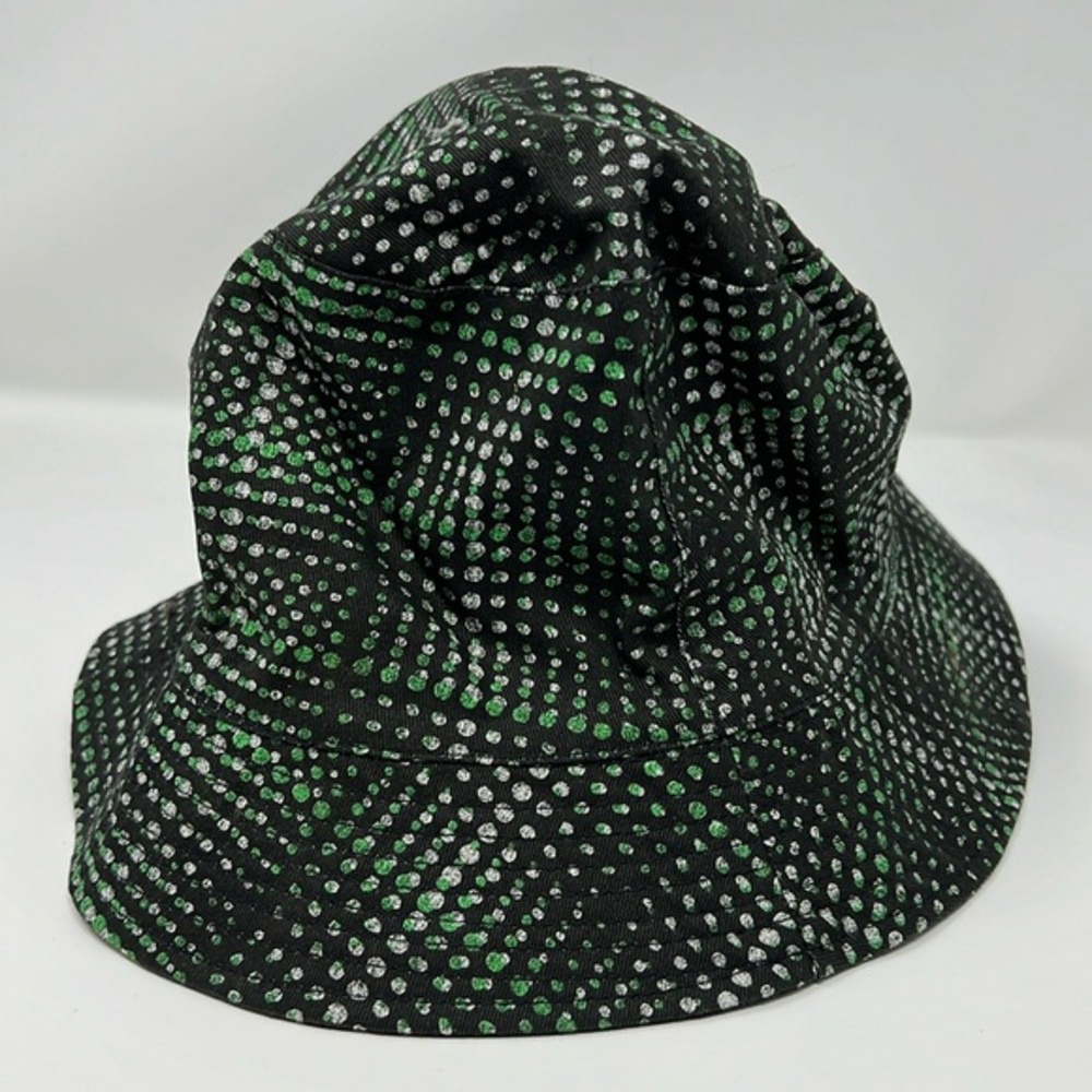 BP Bucket Hat Black Green Dots One Size | NWT